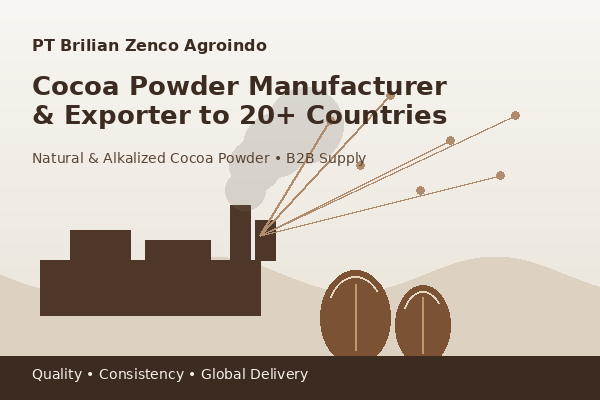 PT Brilian Zenco Agroindo: Cocoa Powder Manufacturer & Exporter to 20+ Countries