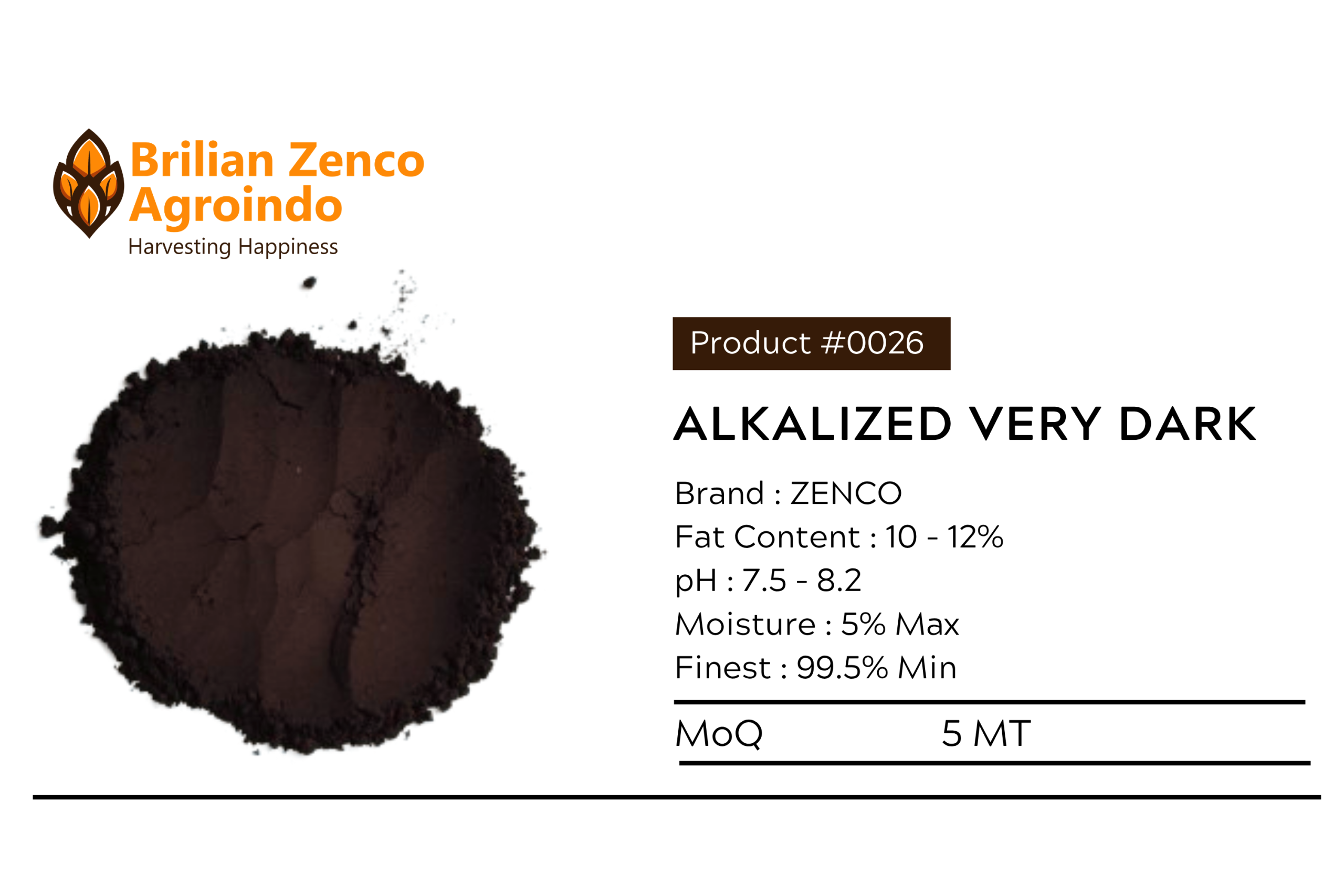 Alkalized Very Dark Brown Cocoa Powder